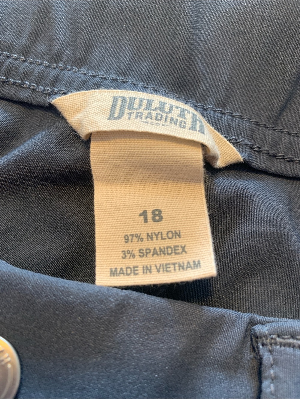 Duluth Dark Charcoal Stretch Utility Crops 18 - Picture 3 of 5